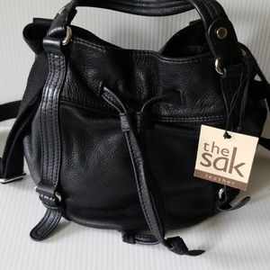 The SAK black leather bag